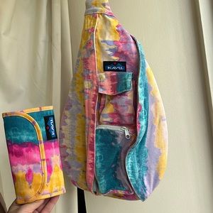 Kavu rope sling bag and wallet